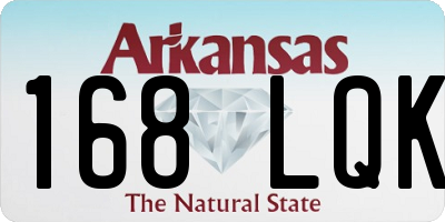 AR license plate 168LQK