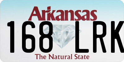 AR license plate 168LRK