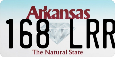 AR license plate 168LRR