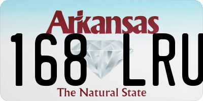 AR license plate 168LRU