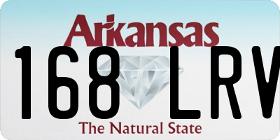 AR license plate 168LRV