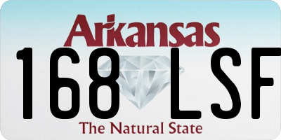 AR license plate 168LSF