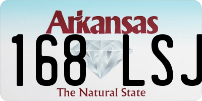 AR license plate 168LSJ