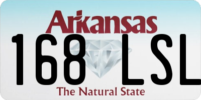 AR license plate 168LSL