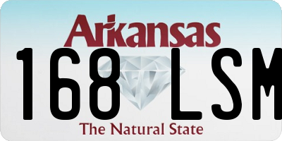 AR license plate 168LSM