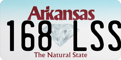 AR license plate 168LSS