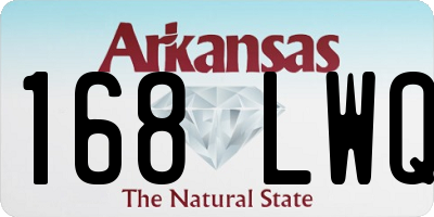AR license plate 168LWQ