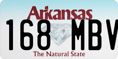AR license plate 168MBV