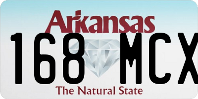 AR license plate 168MCX