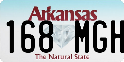 AR license plate 168MGH