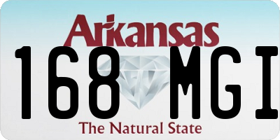AR license plate 168MGI