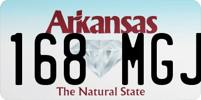 AR license plate 168MGJ