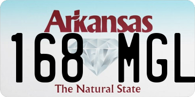 AR license plate 168MGL