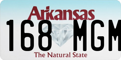 AR license plate 168MGM