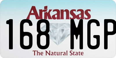 AR license plate 168MGP