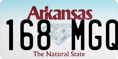 AR license plate 168MGQ