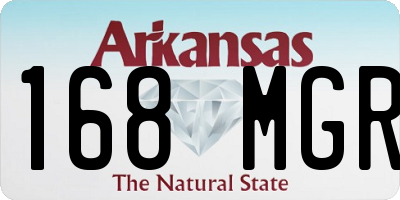 AR license plate 168MGR