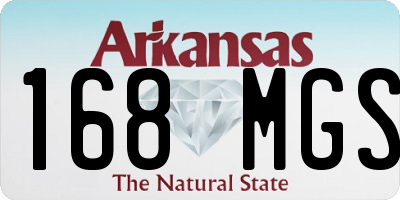 AR license plate 168MGS