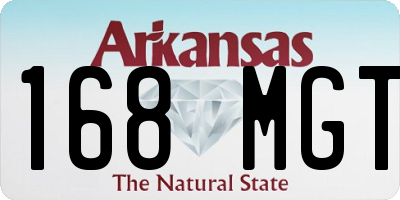 AR license plate 168MGT