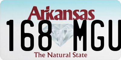 AR license plate 168MGU