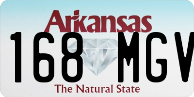 AR license plate 168MGV