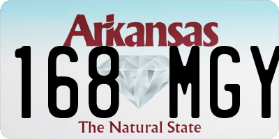 AR license plate 168MGY