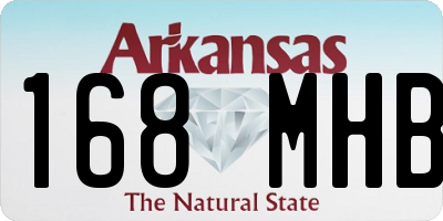 AR license plate 168MHB