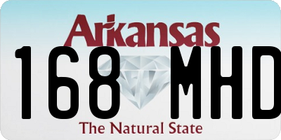 AR license plate 168MHD