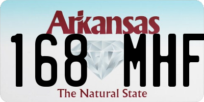 AR license plate 168MHF