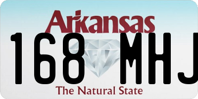 AR license plate 168MHJ