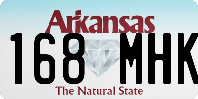 AR license plate 168MHK