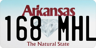 AR license plate 168MHL
