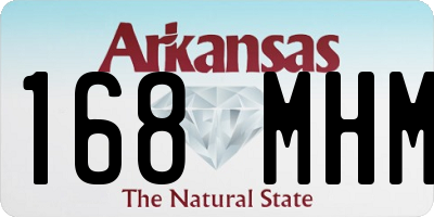 AR license plate 168MHM