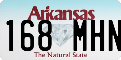 AR license plate 168MHN