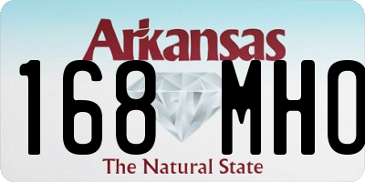 AR license plate 168MHO