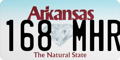 AR license plate 168MHR