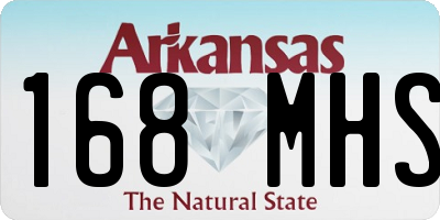 AR license plate 168MHS