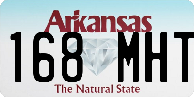 AR license plate 168MHT