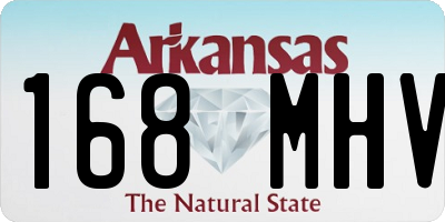 AR license plate 168MHV