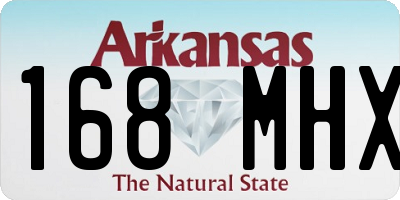 AR license plate 168MHX