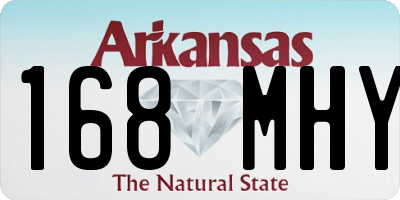 AR license plate 168MHY