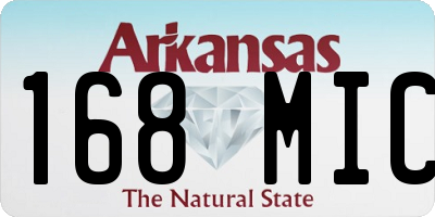 AR license plate 168MIC