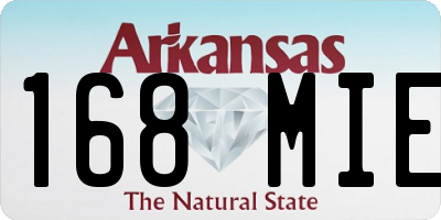 AR license plate 168MIE