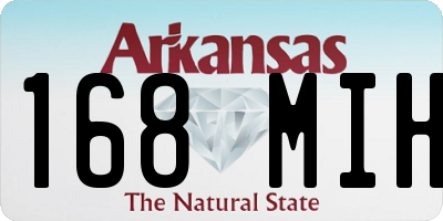 AR license plate 168MIH