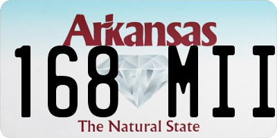 AR license plate 168MII