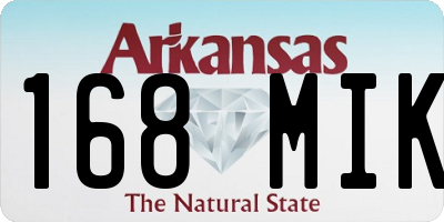 AR license plate 168MIK