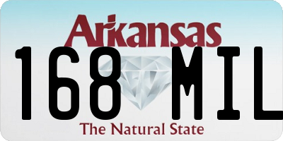 AR license plate 168MIL