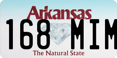 AR license plate 168MIM