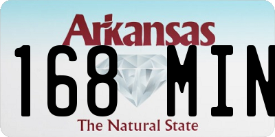 AR license plate 168MIN