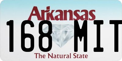 AR license plate 168MIT